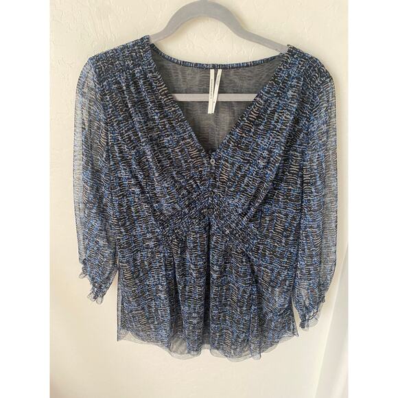 Anthropologie Gretchen Smocked Tunic Size M - Picture 3 of 7